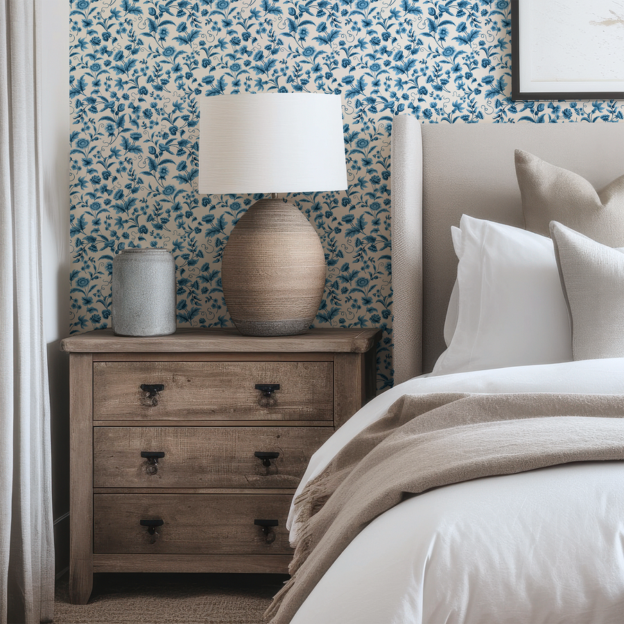 Cassia – Von Chinoiserie-Blumen inspirierte Tapete