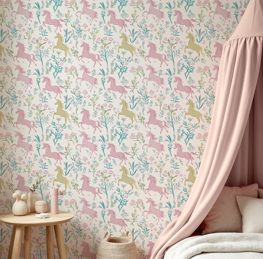 Esme – Magisches Einhorn-Hintergrundbild